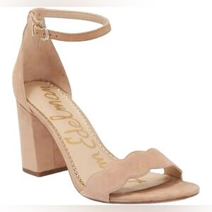 Sam Edelman Nude/Tan Block Heels size 10